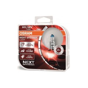Osram auto sijalica Night Breaker Laser 12V H1 55W Duobox +150%